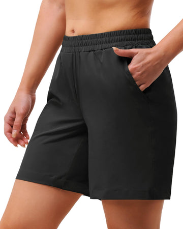 33,000ft Women's Golf Shorts 5" Hiking Shorts for Womens Quick Dry UPF 50+ Stretch Running Shorts